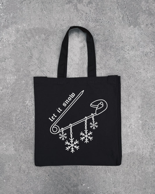 Safety Pin Snowflakes - Tote Bag