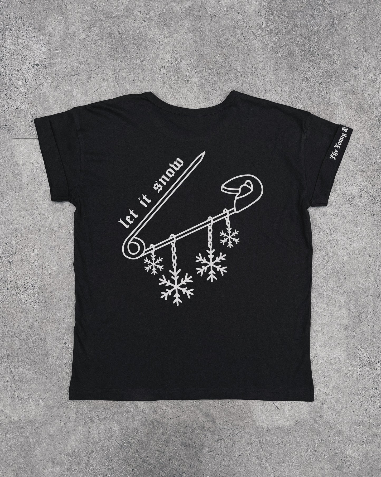 Safety Pin Snowflakes - T-Shirt