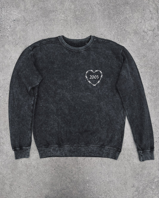 Birth Year Barbed Wire Heart - Sweatshirt