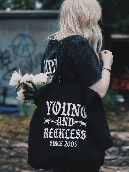 Young & Reckless Barbed Wire - Tote Bag
