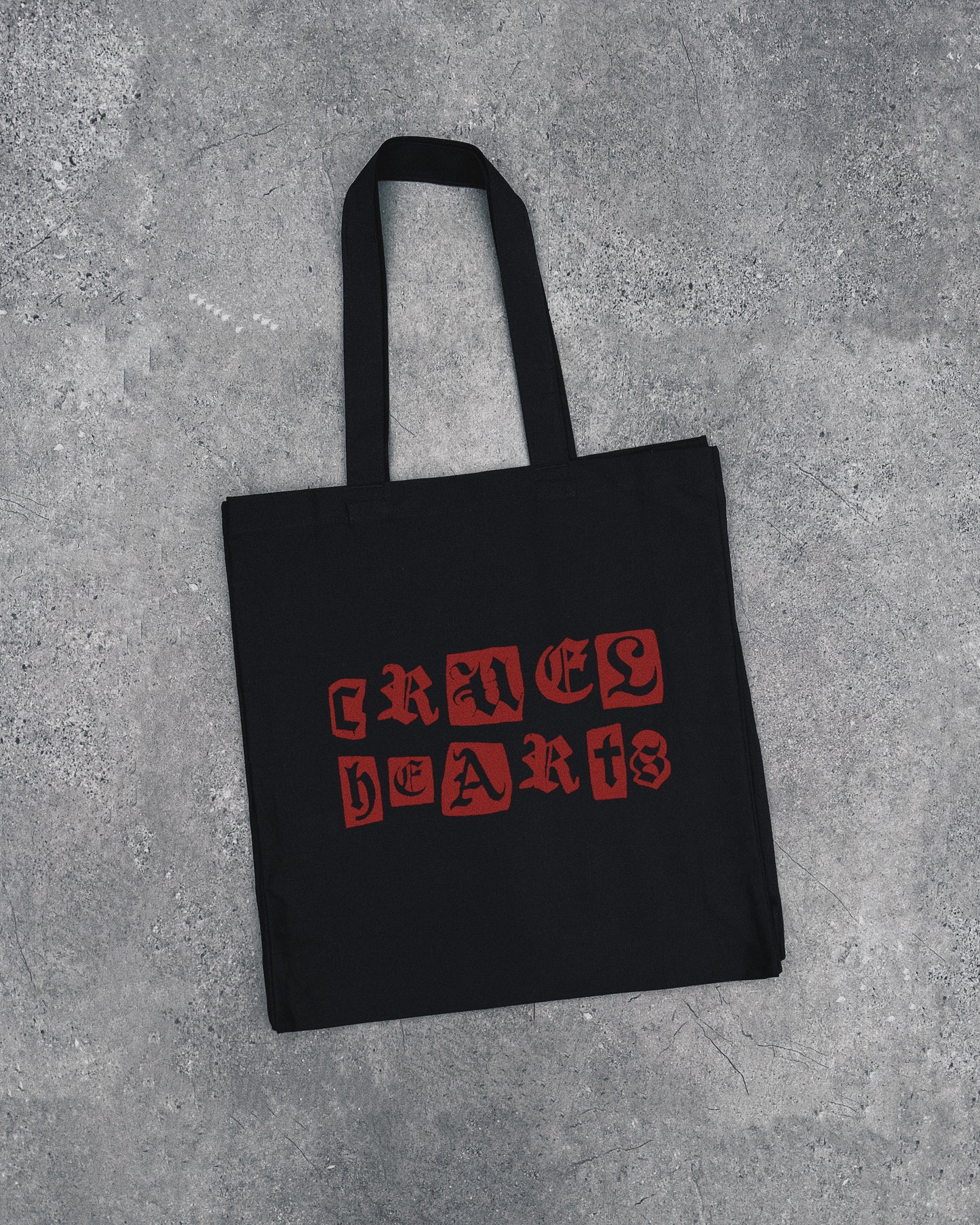 Cruel Hearts Red Slogan - Tote Bag