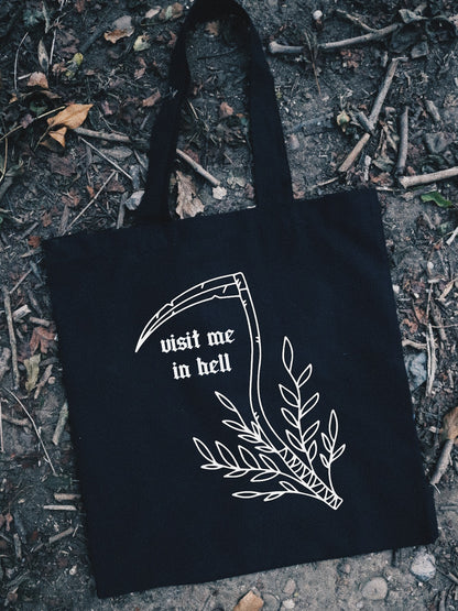 Visit Me In Hell - Tote Bag