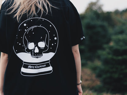 Snow Globe Skull - T-Shirt