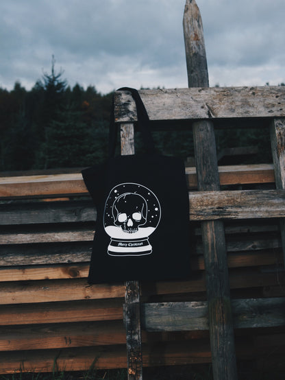 Snow Globe Skull - Tote Bag