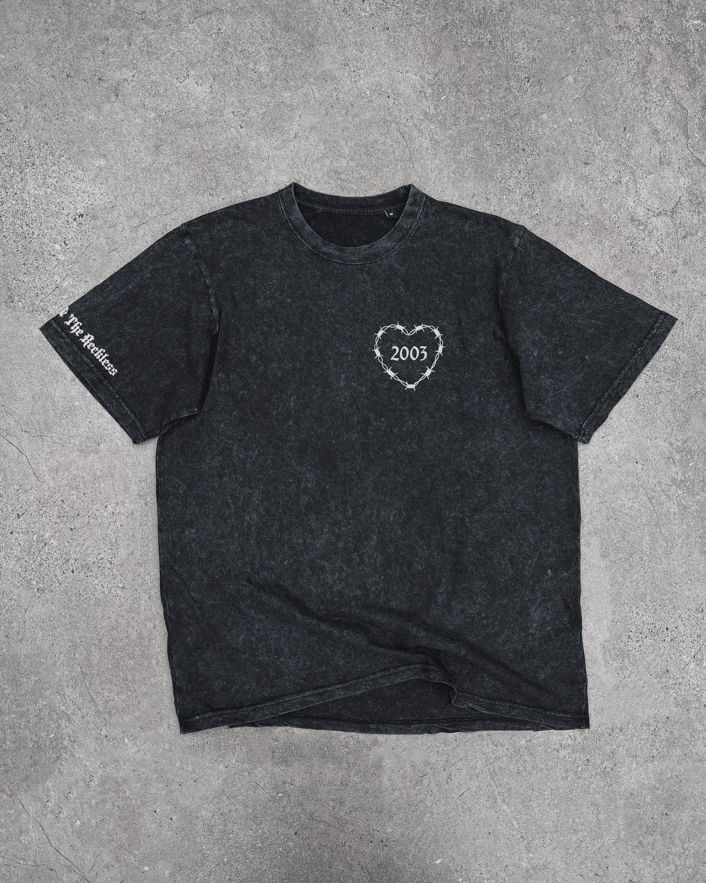 Birth Year Barbed Wire Heart - T-Shirt